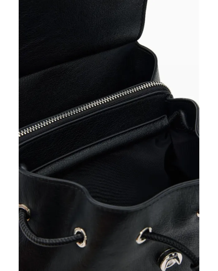 Desigual Zaino borsa con patta logato Nero
