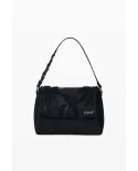 Desigual Borsa zaino con ricami floreali Nero