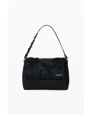 Desigual Borsa zaino con ricami floreali Nero