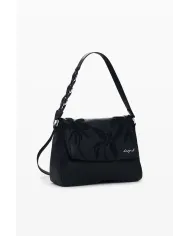 Desigual Borsa zaino con ricami floreali Nero