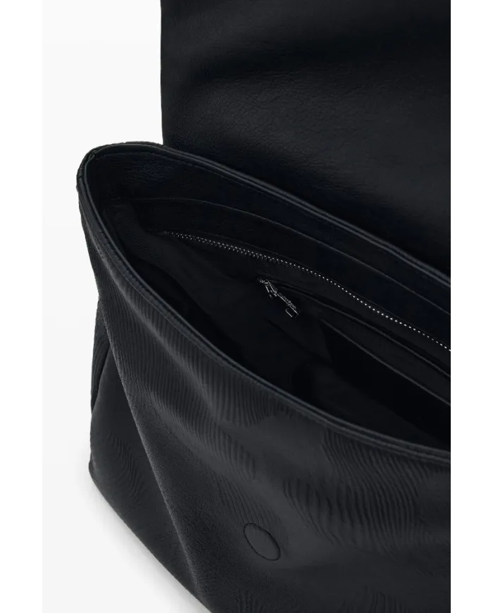 Desigual Borsa zaino con ricami floreali Nero