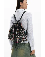 Desigual Borsa in ecopelle Intrecciata – Tracolla e Zainetto 2 in 1 Nero/Multicolor