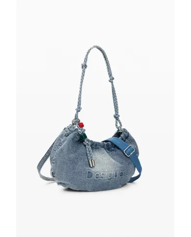 Desigual Borsa tracolla in jeans Blu