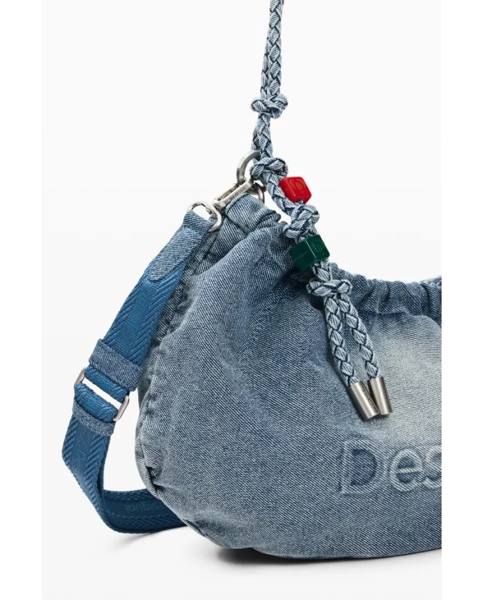 Desigual Borsa tracolla in jeans Blu