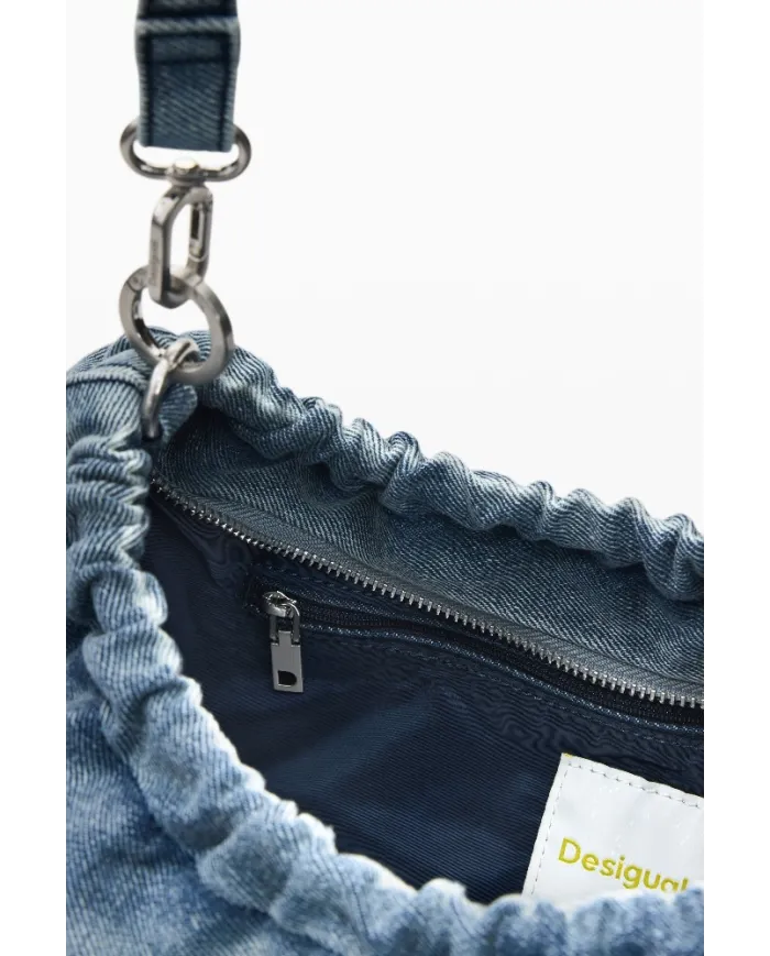 Desigual Borsa tracolla in jeans Blu