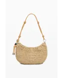 Desigual Borsa tracolla in rafia Bianco