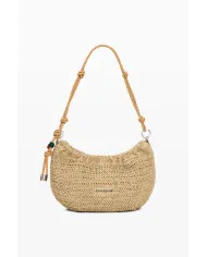 Desigual Borsa tracolla in rafia Bianco