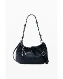 Desigual Borsa a tracolla con logo Nero