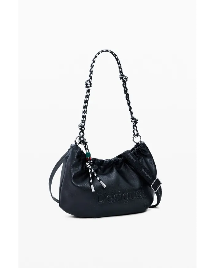 Desigual Borsa a tracolla con logo Nero