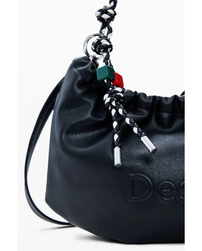 Desigual Borsa a tracolla con logo Nero