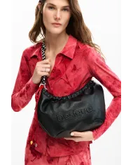 Desigual Borsa a tracolla con logo Nero
