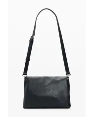 Desigual Borsa tracolla con patta logata Nero