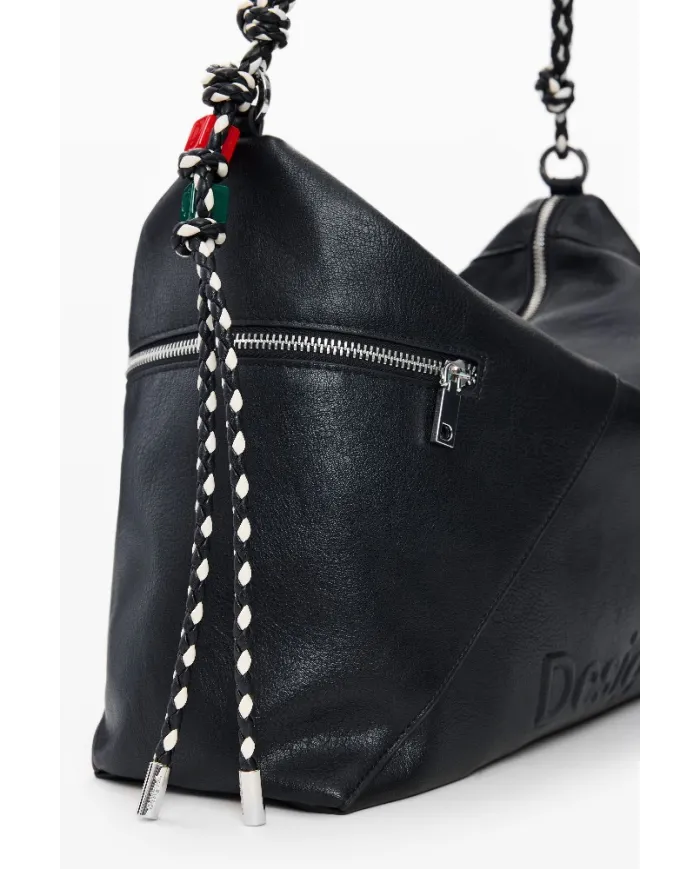 Desigual Borsa grande a tracolla Nero