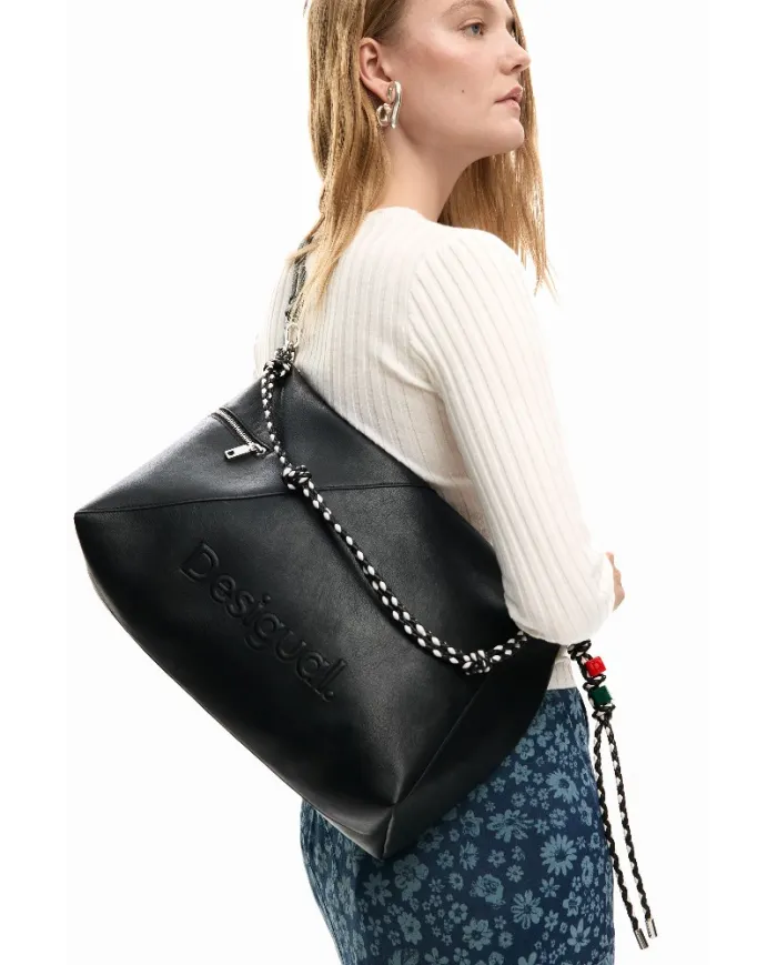 Desigual Borsa grande a tracolla Nero