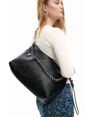 Desigual Borsa grande a tracolla Nero