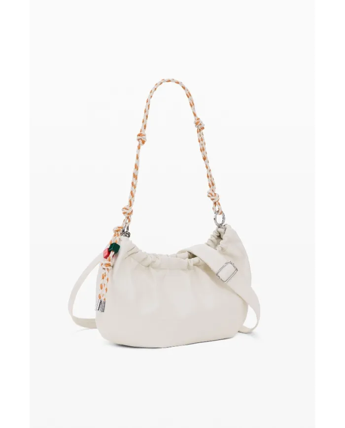 Desigual Borsa a tracolla con logo Bianco