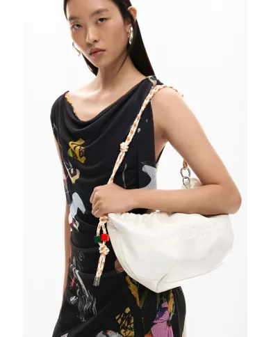 Desigual Borsa a tracolla con logo Bianco