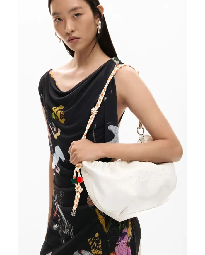 Desigual Borsa a tracolla con logo Bianco