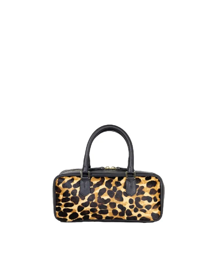 Loristella Borsa a mano cavallino Flavia Maculato/Nero