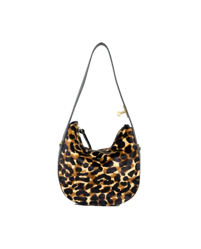 Loristella Borsa piccola cavallino Cloe Maculato/Nero