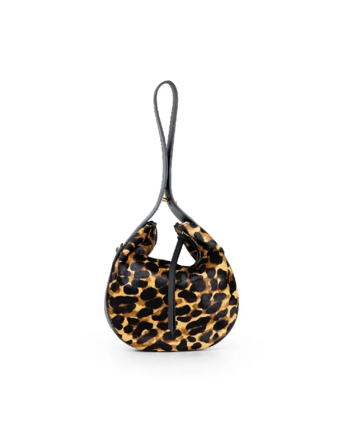 Loristella Borsa piccola cavallino Cloe Maculato/Nero