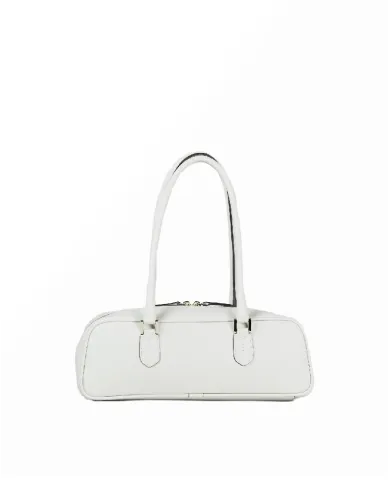 Loristella Borsa in pelle Linda Bianco