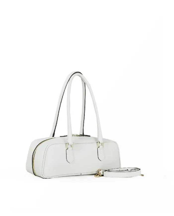 Loristella Borsa in pelle Linda Bianco