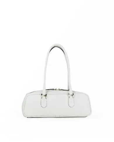 Loristella Borsa in pelle Linda Bianco