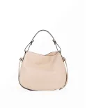 Loristella Borsa in Pelle Morbida Martellata Carola Beige
