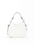 Loristella Borsa in Pelle Morbida Martellata Carola Bianco