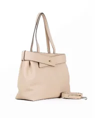 Loristella Borsa grande in pelle Giada Beige
