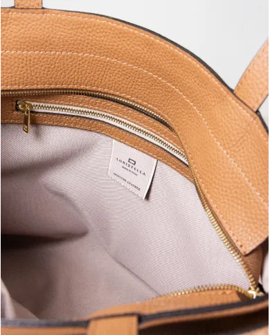 Loristella Borsa grande in pelle Giada Beige