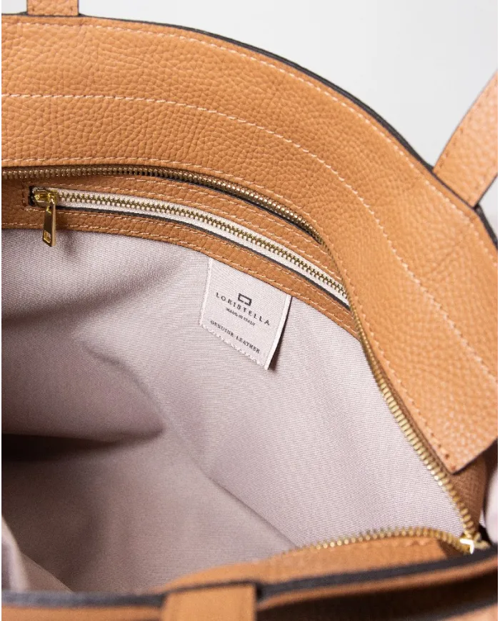 Loristella Borsa grande in pelle Giada Cuoio