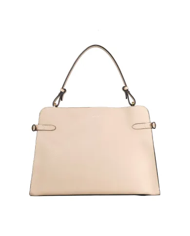 Loristella Borsa a mano in pelle martellata con tracolla Matilda Beige