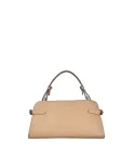 Loristella Borsa piccola a mano in pelle martellata con tracolla Matilda Beige