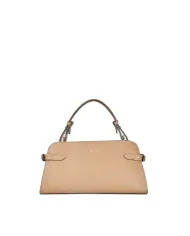 Loristella Borsa piccola a mano in pelle martellata con tracolla Matilda Beige