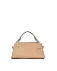Loristella Borsa piccola a mano in pelle martellata con tracolla Matilda Beige