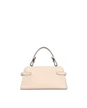 Loristella Borsa piccola a mano in pelle martellata con tracolla Matilda Beige