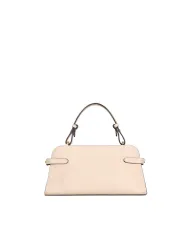 Loristella Borsa piccola a mano in pelle martellata con tracolla Matilda Beige