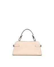 Loristella Borsa piccola a mano in pelle martellata con tracolla Matilda Beige