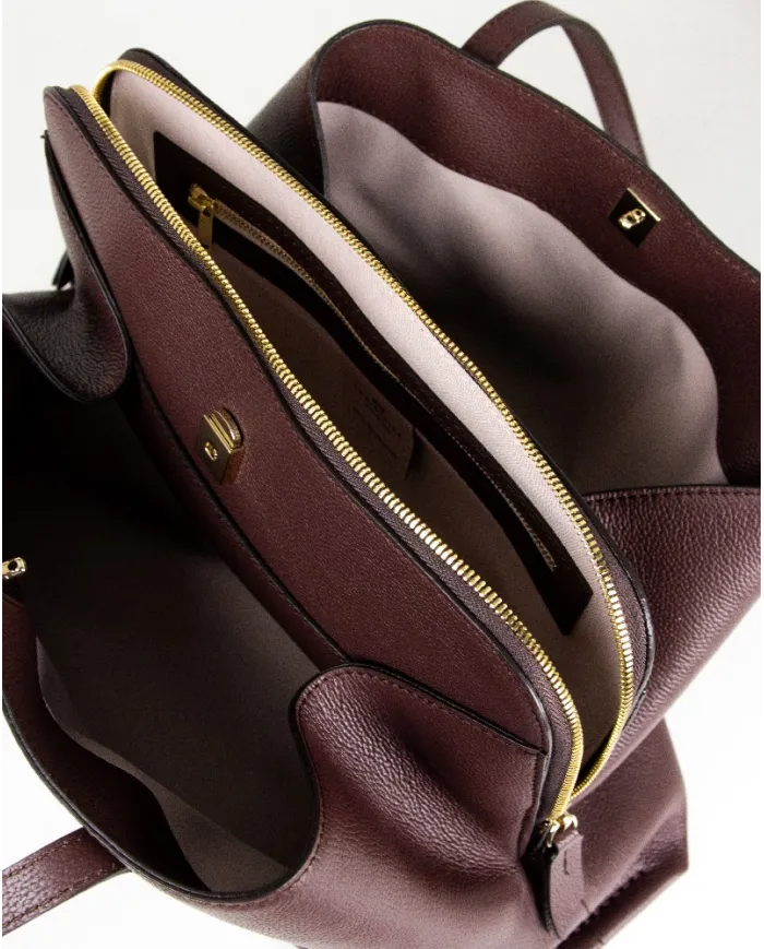 Loristella Borsa a tracolla pelle Lorenza Bordeaux