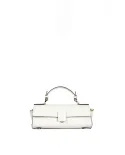 Loristella Borsa piccola in pelle liscia con pattina e tracolla The Bethlow Avorio
