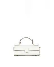 Loristella Borsa piccola in pelle liscia con pattina e tracolla The Bethlow Avorio