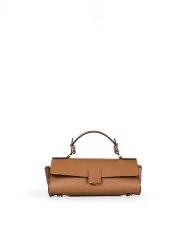 Loristella Borsa piccola in pelle liscia con pattina e tracolla The Bethlow Cuoio