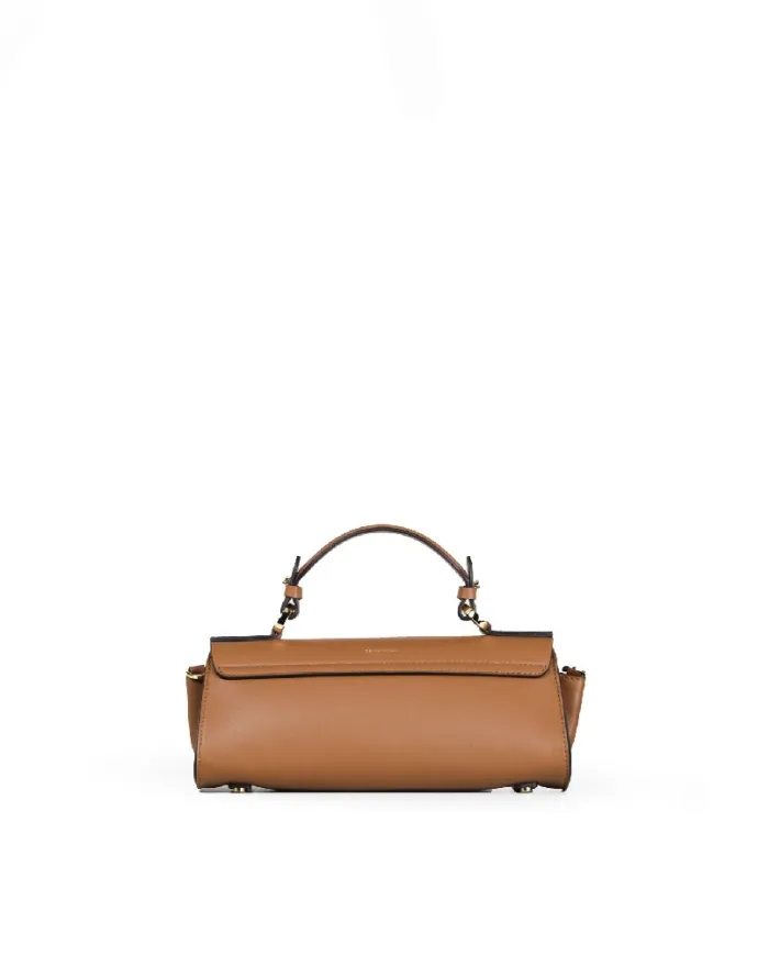 Loristella Borsa piccola in pelle liscia con pattina e tracolla The Bethlow Cuoio