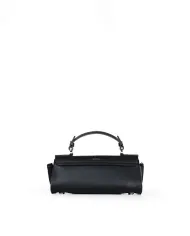 Loristella Borsa piccola in pelle liscia con pattina e tracolla The Bethlow Nero