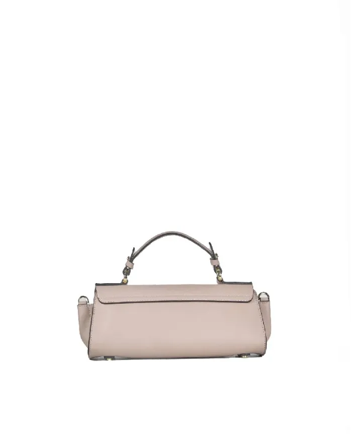 Loristella Borsa piccola in pelle liscia con pattina e tracolla The Bethlow Taupe