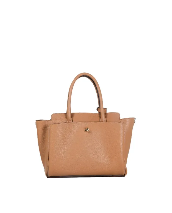 Loristella Borsa in pelle a mano con chiusura a serratura Ellie Cuoio
