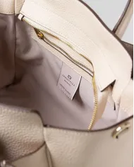 Loristella Borsa in pelle a mano con chiusura a serratura Ellie Verde chiaro