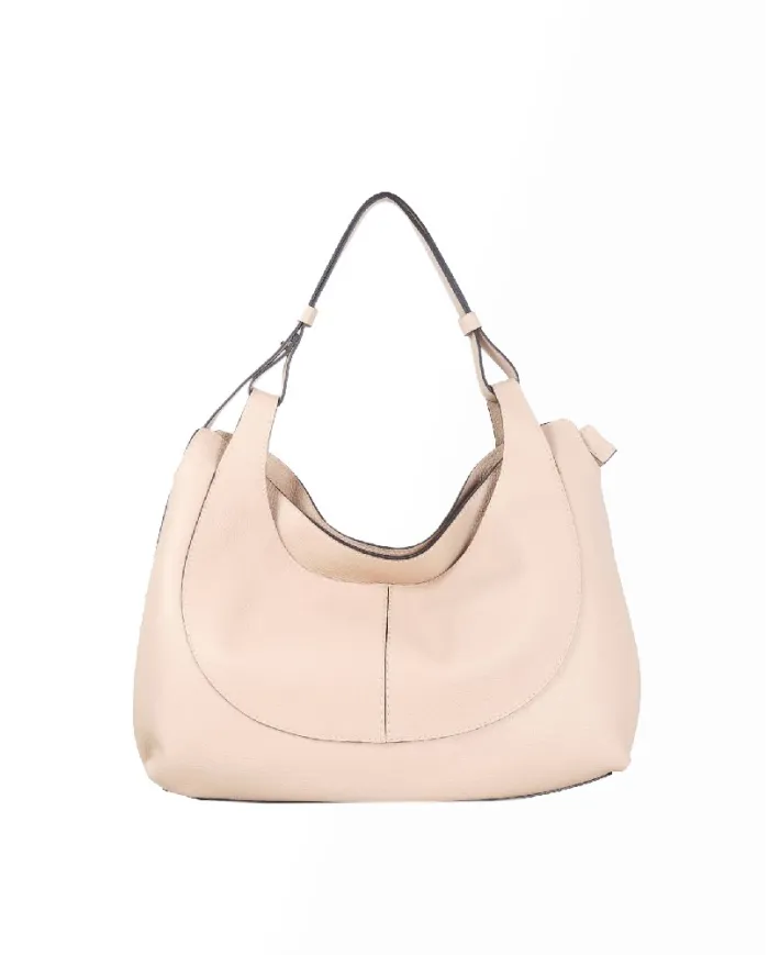 Loristella Borsa a Spalla in Pelle Mary Beige